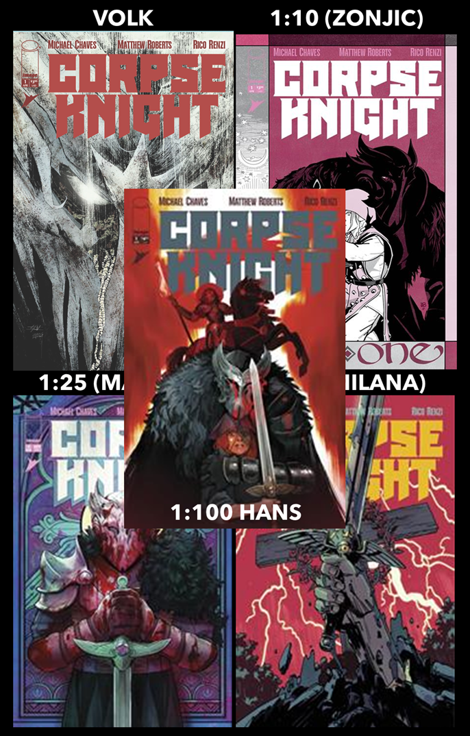 CORPSE KNIGHT #1 (OF 6) SHANE CONNERY VOLK TRADE DRESS (MR) LIMITED TO 500 COPIES