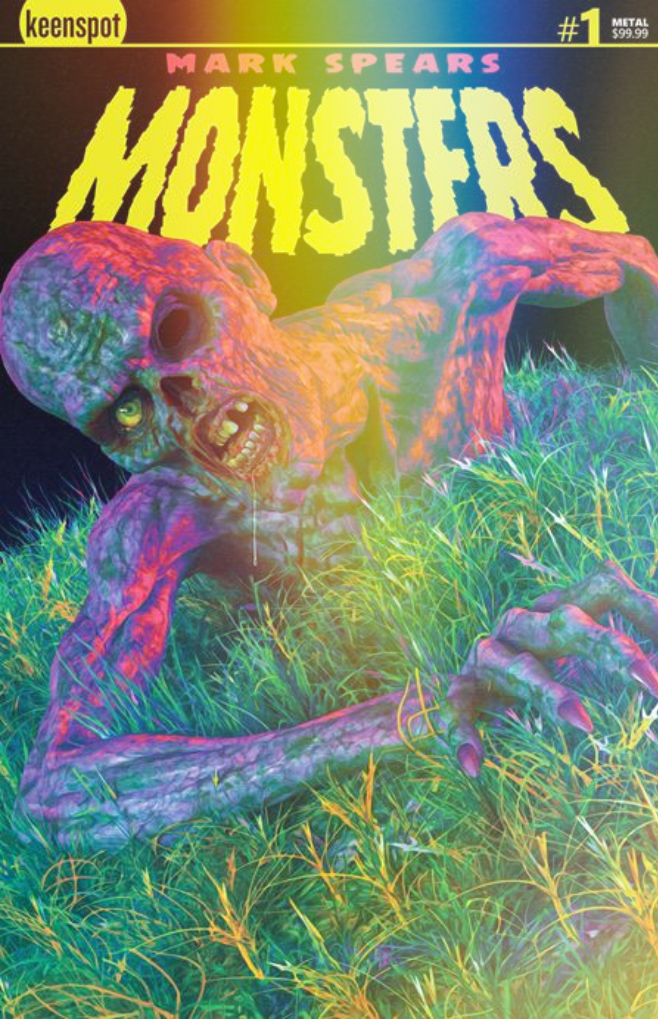 MARK SPEARS MONSTERS #1 SIXTH PRINTING CVR B ZOMBIE METAL VAR