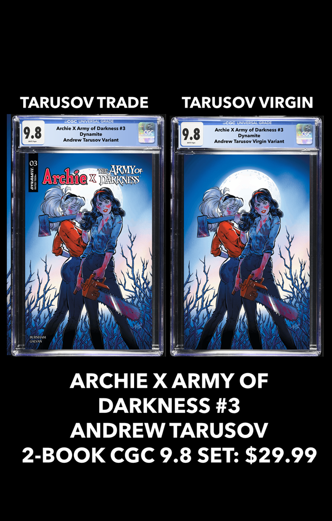 ARCHIE X ARMY OF DARKNESS #3 ANDREW TARUSOV LIMITED TO 250 TRADE DRESS / 250 VIRGIN COPIES
