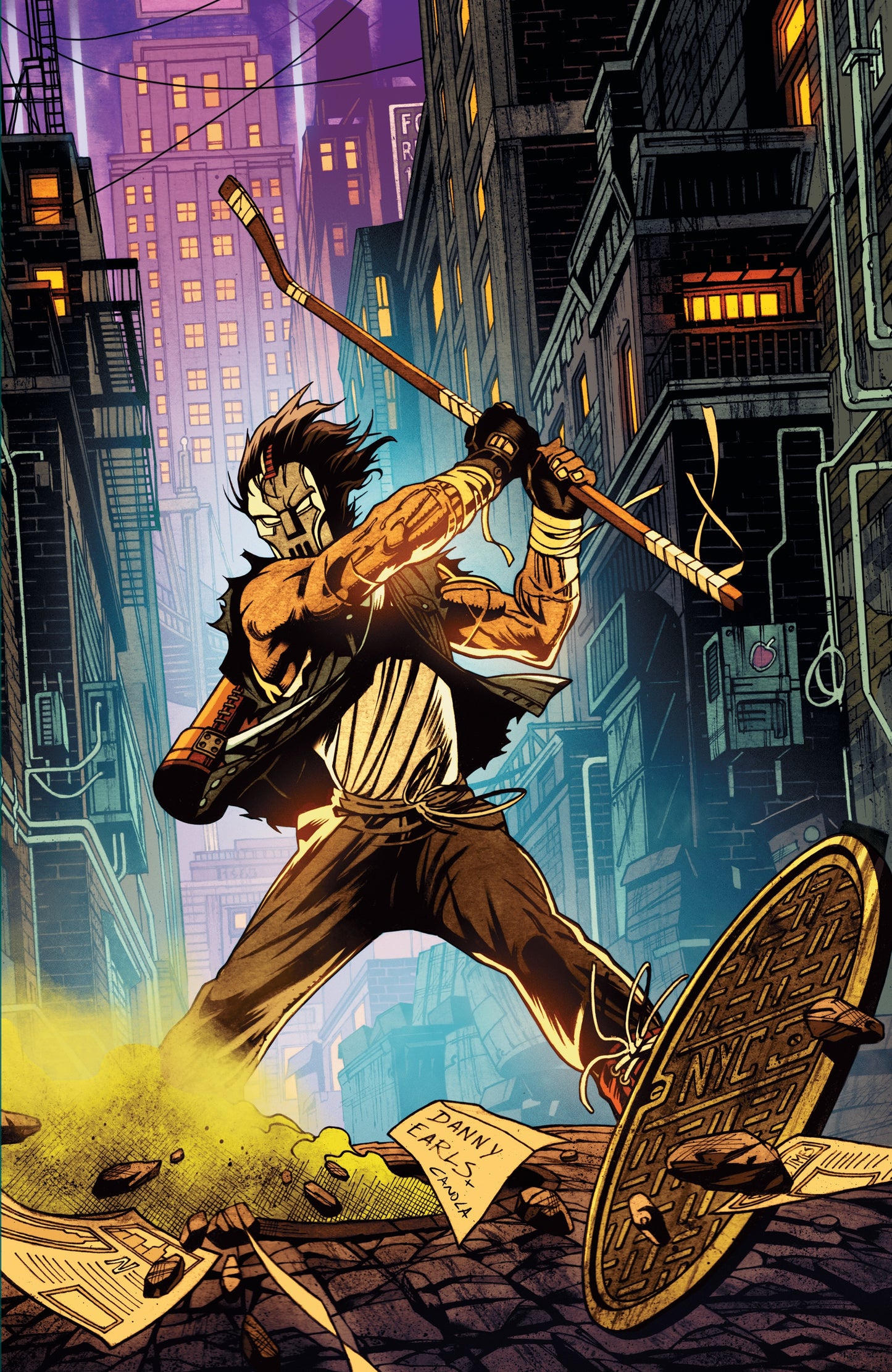 TEENAGE MUTANT NINJA TURTLES: CASEY JONES #1 VARIANT RI (25) (EARLS FULL ART) [1:25]