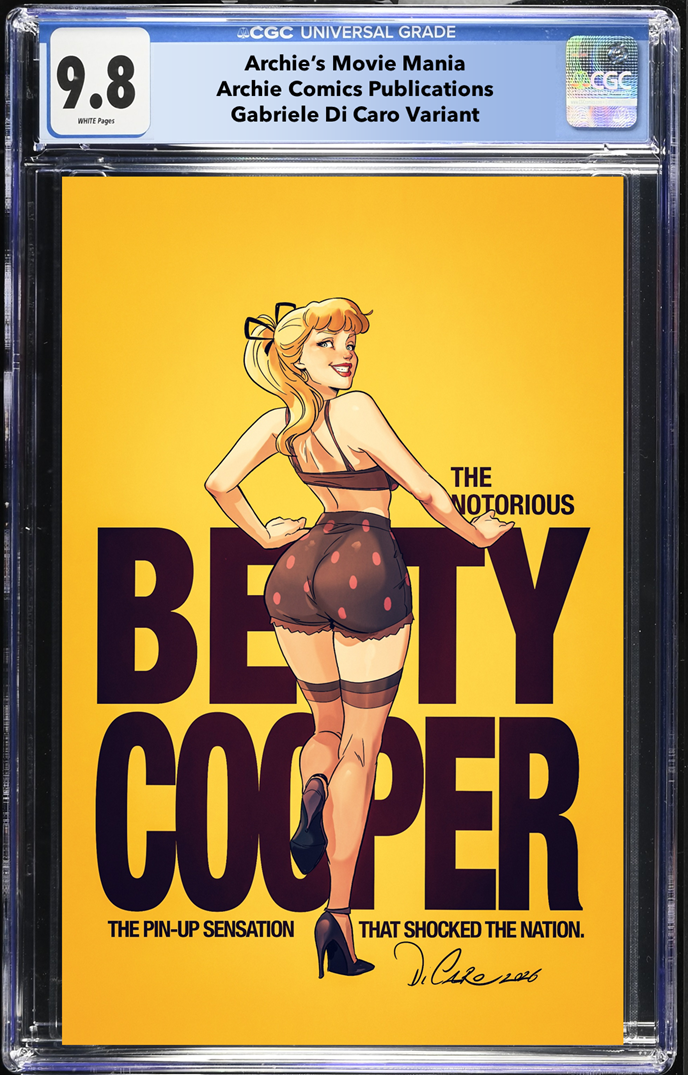 ARCHIE COMICS 85TH ANNIVERSARY PRESENTS ARCHIES MOVIE MANIA #1 (ONE SHOT) GABRIELE DI CARO LIMITED TO 300 VIRGIN / 30 SPOT FOIL / 20 SPOT GLOSS / 10 EMBOSSED METAL COPIES