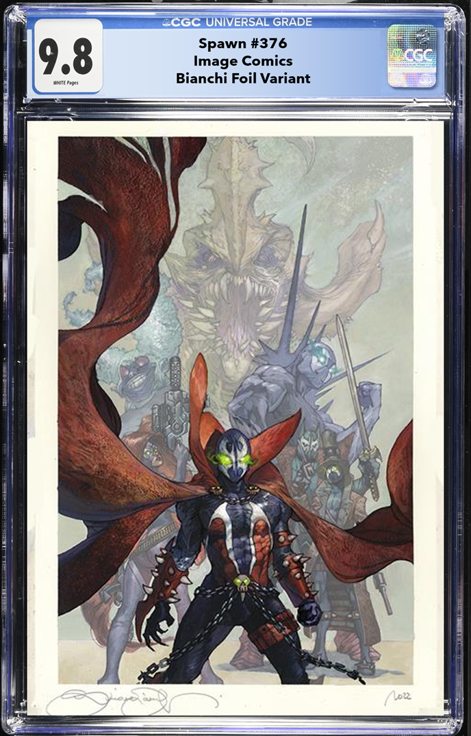 SPAWN #376 CVR C INC 1:50 SIMONE BIANCHI FOIL VIRGIN VAR