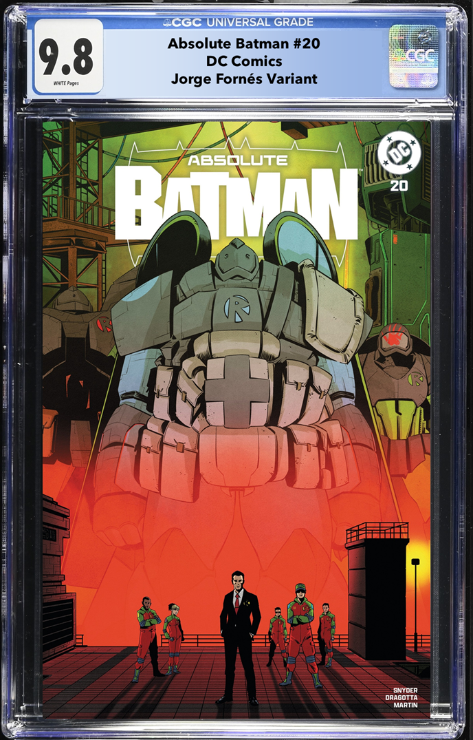 ABSOLUTE BATMAN #20 JORGE FORNÉS LIMITED TO 1,000 TRADE DRESS / 1,000 GUNMETAL FOIL COPIES