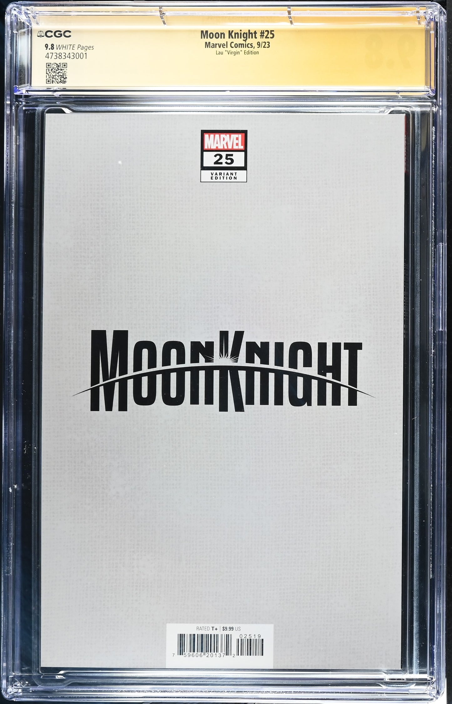 MOON KNIGHT (2021) #25 1:200 ARTGERM VIRGIN EDITION SIGNED BY STANLEY LAU CGC SS 9.8 WP NM/M