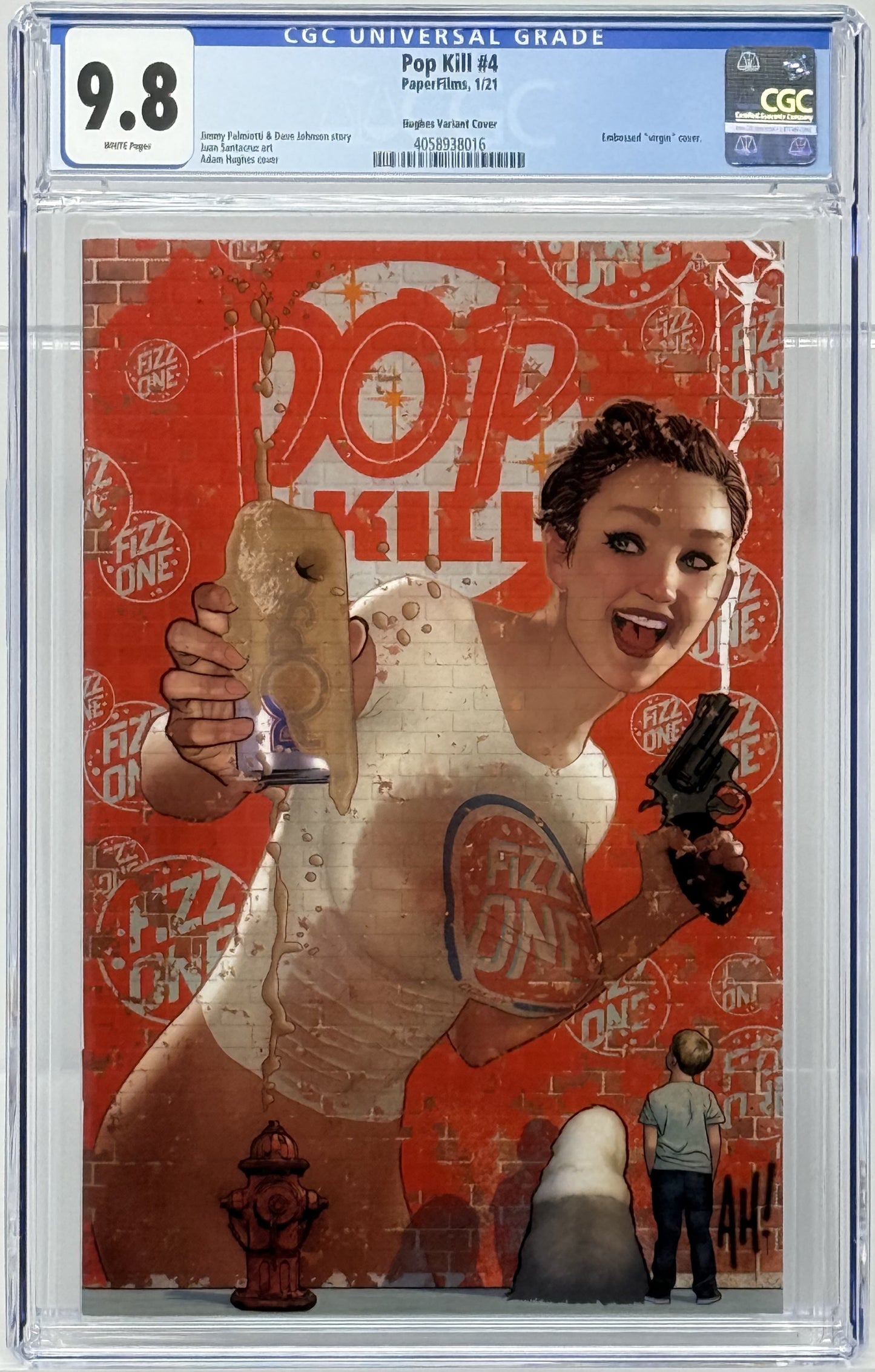 POP KILL (PAPERFILMS, 2020) #4 ADAM HUGHES KICKSTARTER EDITION (MR) CGC 9.8 WP NM/M LTD 350 (4058938016)